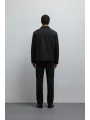Erkek Normal Kalıp İnce Baharlık Mont- Siyah