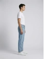 Erkek Boyfrend Likrasız Kot Pantolon- Mavi