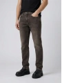 Erkek Dar Kesim Regularfit Likralı Kot Pantolon -KAhverengi