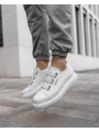Erkek Bağcıksız Eva Taban Günlük Spor Ayakkabı -Beyaz