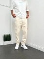 Erkek Bagy Kalıp Cepli Kargo Pantolon - Bej