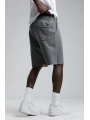 Erkek Beli Lastikli 3 İplik Şort -Gri