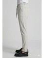 Erkek Beli Lastikli Joger Pantolon-Taş