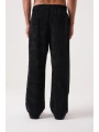 Erkek Beli Lastikli Kadife Bagy Pantolon - Siyah