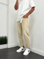 Erkek Boy Frend Likrasız Kot Pantolon- Krem