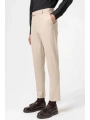 Erkek Dar Kesim Kanvas Pantolon -Bej
