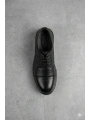 Erkek Eva Taban Bağcıklı Klasik Ayakkabı- Siyah