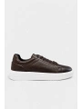 Erkek Eva Taban Sneakers Ayakkabı- Kahve Beyaz