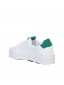 Erkek Eva Taban Snekars Bağcıklı Günlük Spor Ayakkabı -Beyaz-Yeşil