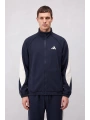 Erkek Normal Adidas Fermuarlı EşofmanTakım - Siyah