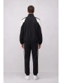 Erkek Normal Adidas Fermuarlı EşofmanTakım - Siyah
