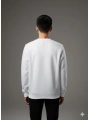 Erkek Normal Kalıp Elevatıon Yazılı Sweat- Beyaz