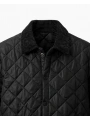 Erkek Normal Kalıp Jel Dolgu Bomber Mont- Siyah