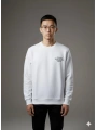 Erkek Normal Kalıp Keep Rısıng Yazılı Sweat- Beyaz
