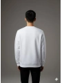Erkek Normal Kalıp Keep Rısıng Yazılı Sweat- Beyaz