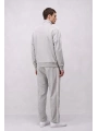 Erkek Owersize Adidas Fermuarlı EşofmanTakım - Gri