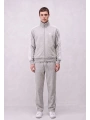 Erkek Owersize Adidas Fermuarlı EşofmanTakım - Gri