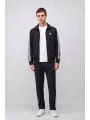 Erkek Owersize Adidas Fermuarlı EşofmanTakım - Siyah