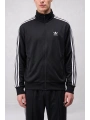 Erkek Owersize Adidas Fermuarlı EşofmanTakım - Siyah