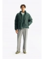 Erkek Owersize Jel Dolgu Şişme Mont-Yeşil