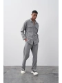 Erkek Salaş Kesim Fitilli KadifeTakım Pantolon - Gri