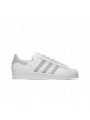 Unisex Deri Superstar Günlük Spor Ayakkabı-Beyaz - Gri