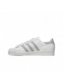 Unisex Deri Superstar Günlük Spor Ayakkabı-Beyaz - Gri