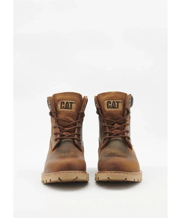 Caterpillar Deri Bot - Kahverengi