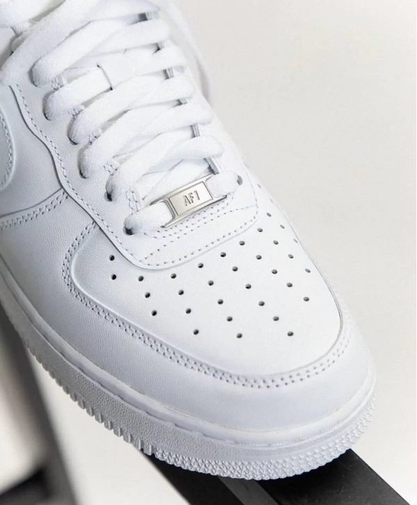 Unisex Deri Airforce Günlük Spor Ayakkabı-Beyaz-Beyaz