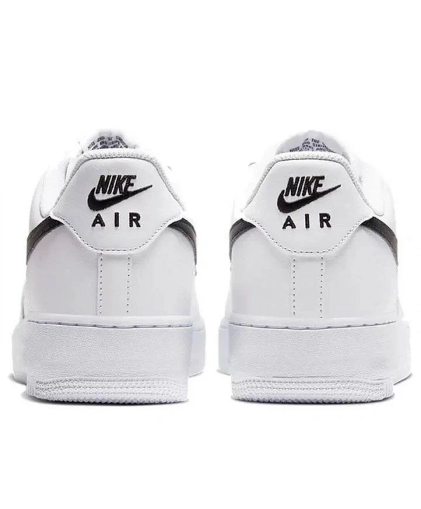 Unisex Deri Airforce Günlük Spor Ayakkabı-Beyaz-Siyah