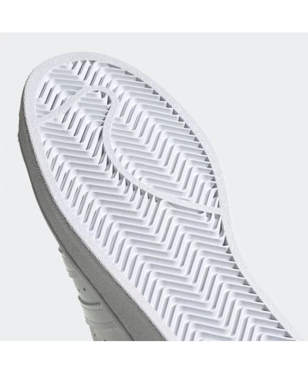 Unisex Deri Superstar Günlük Spor Ayakkabı-Beyaz-Beyaz