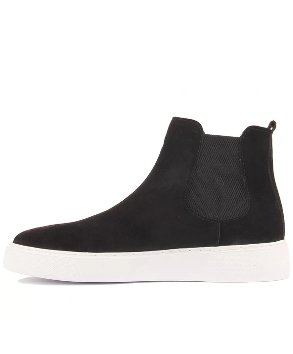 Yeni Sezon Erkek Eva Taban Deri Chelsea Bot - Siyah