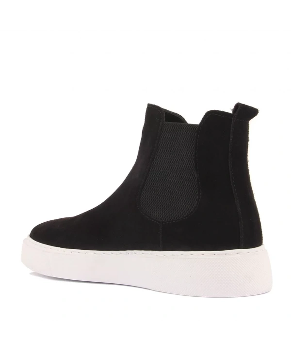 Yeni Sezon Erkek Eva Taban Deri Chelsea Bot - Siyah