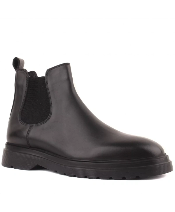 Yeni Sezon Erkek Eva Taban Deri Chelsea Casual Bot - Siyah