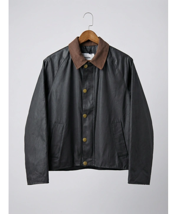 Erkek Polo Yaka İnce Baharlık Mont- Siyah