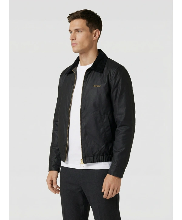 Erkek Normal Kalıp Jel Dolgu Bomber Mont-Siyah