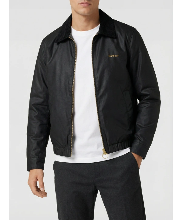 Erkek Normal Kalıp Jel Dolgu Bomber Mont-Siyah