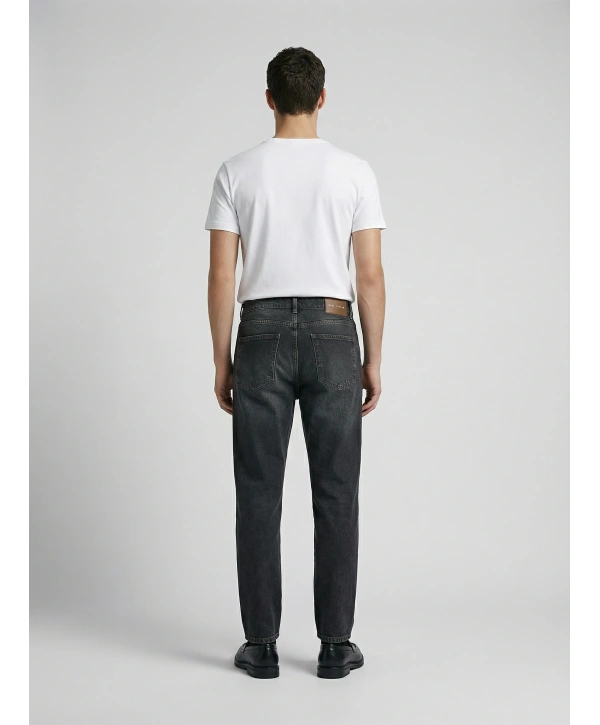 Erkek Boyfrend Likrasız Kot Pantolon- Yeşil