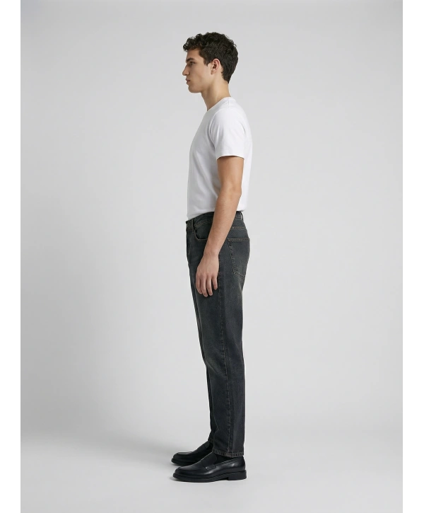 Erkek Boyfrend Likrasız Kot Pantolon- Yeşil