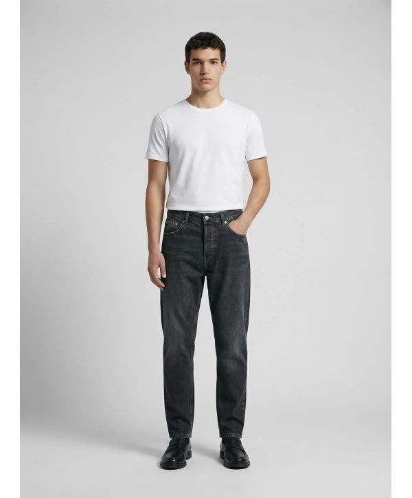 Erkek Boyfrend Likrasız Kot Pantolon- Yeşil