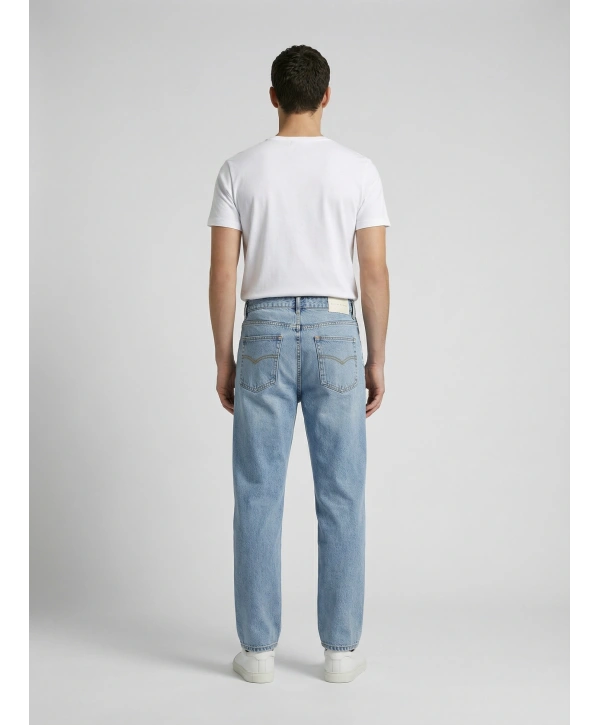 Erkek Boyfrend Likrasız Kot Pantolon- Mavi