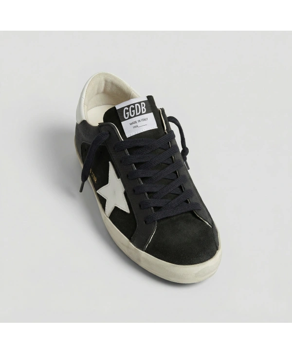 Golden Rose Hakiki Deri Logolu Sneaker Erkek Ayakkabı -Siyah