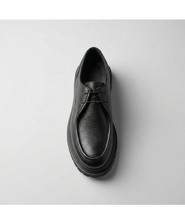 Erkek Klasik Eva Taban Deri Ayakkabı- Siyah