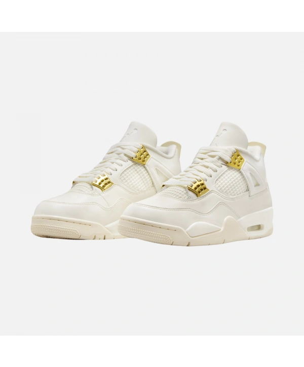 Nıke Aır Jordan 4 Retro Spor Ayakkabı - Beyaz Gold