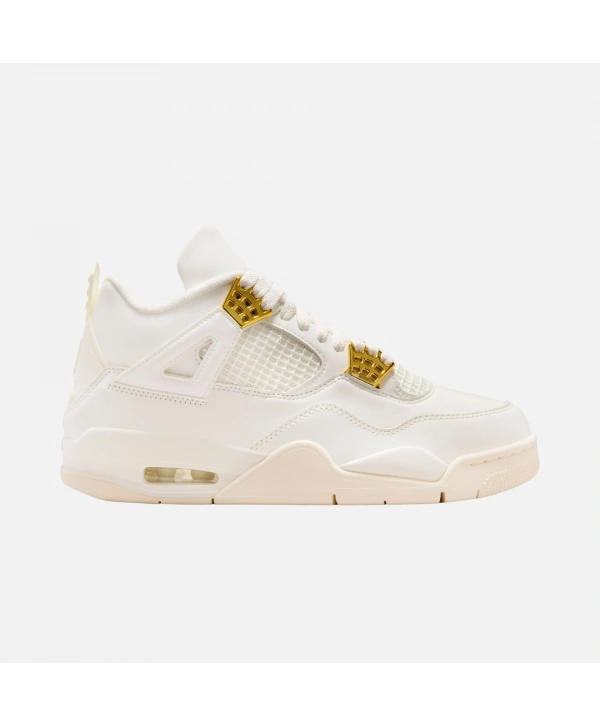 Nıke Aır Jordan 4 Retro Spor Ayakkabı - Beyaz Gold