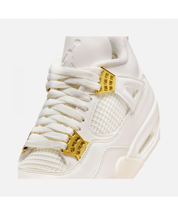 Nıke Aır Jordan 4 Retro Spor Ayakkabı - Beyaz Gold
