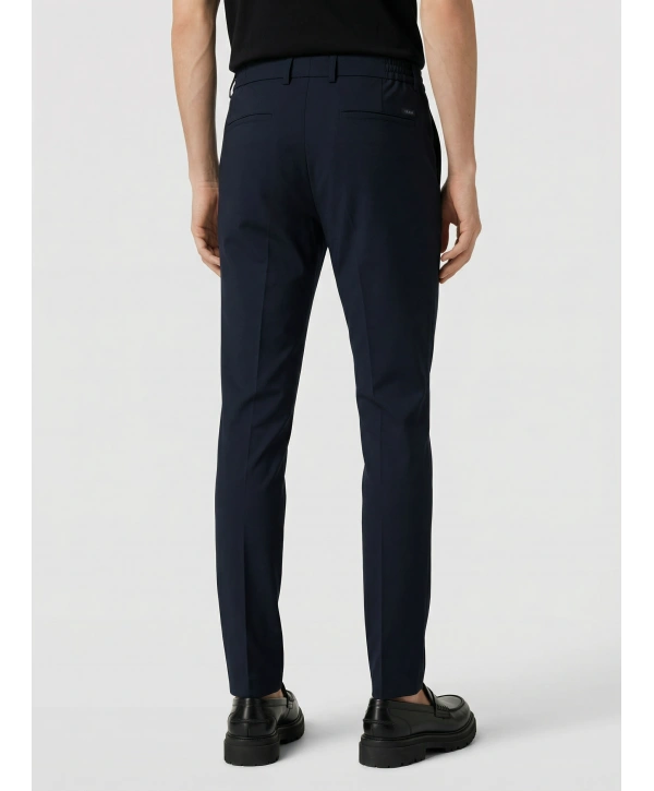 Erkek Beli Lastikli Likralı Joger Pantolon-Lacivert