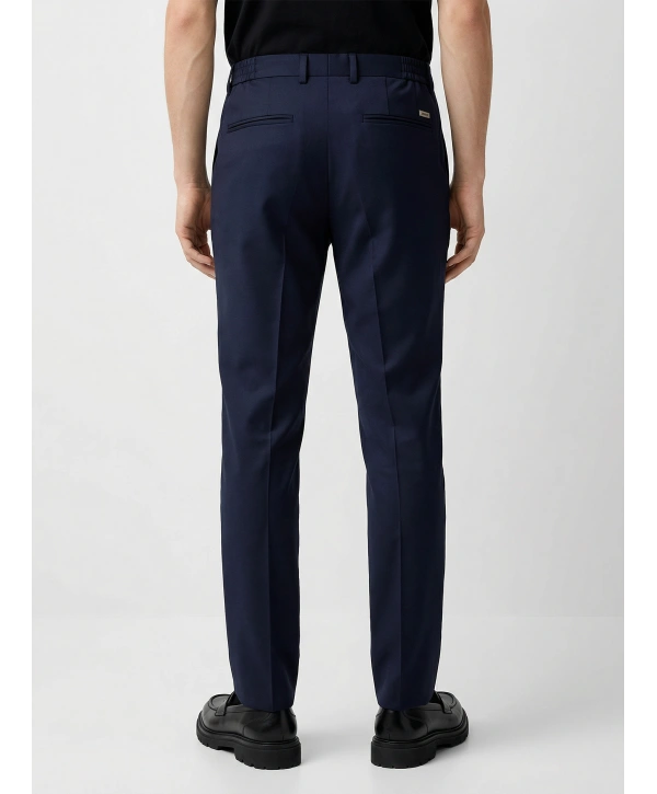 Erkek Beli Lastikli Likralı Joger Pantolon-Lacivert