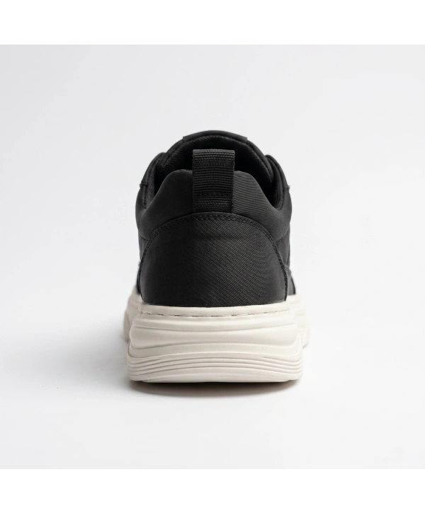 Erkek Akıllı Taban Snekars Ayakkabı- Siyah