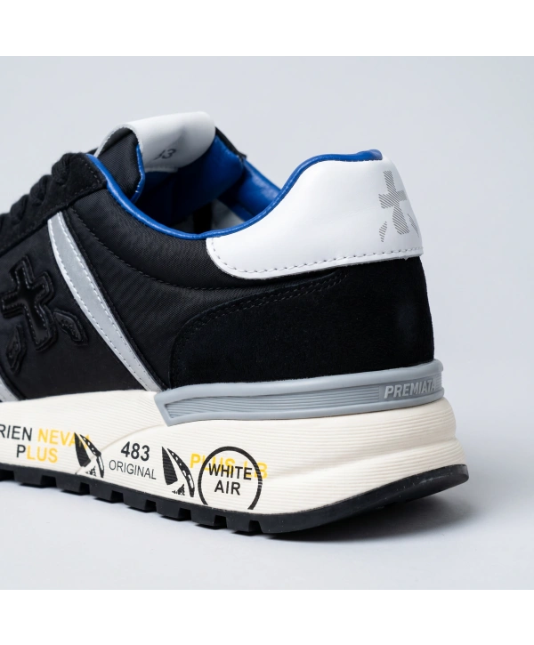 Erkek İthal Premiata Spor Ayakkabı -Siyah-Beyaz